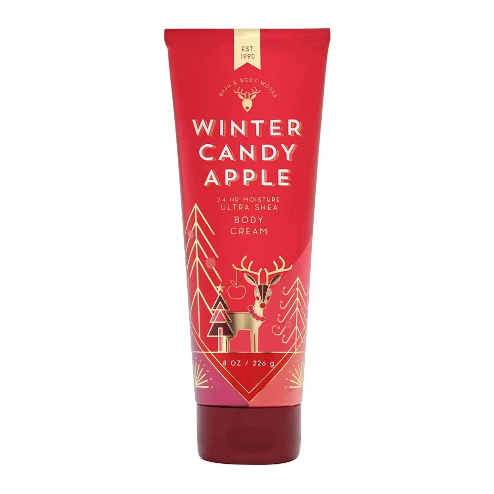 Bath & Body Works Winter Candy Apple Ultra Shea Body Cream 8 Oz | Moisturizes Sensitive Skin with Shea & Hyaluronic Acid - main product image