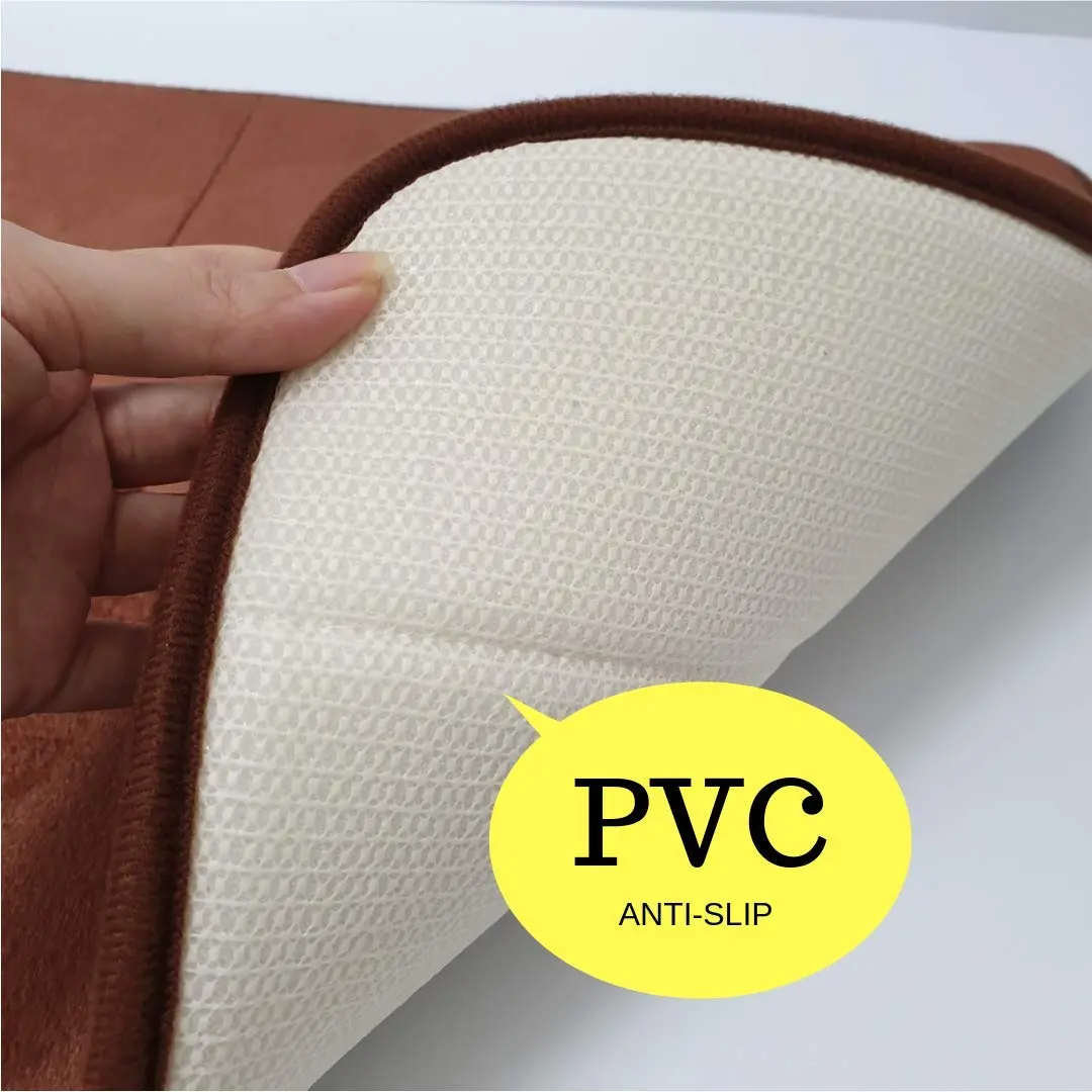 MG MACRO GIANT Memory Foam Bath Mat 46.5" x 15.5" Brown | Non Slip Comfort - view 4