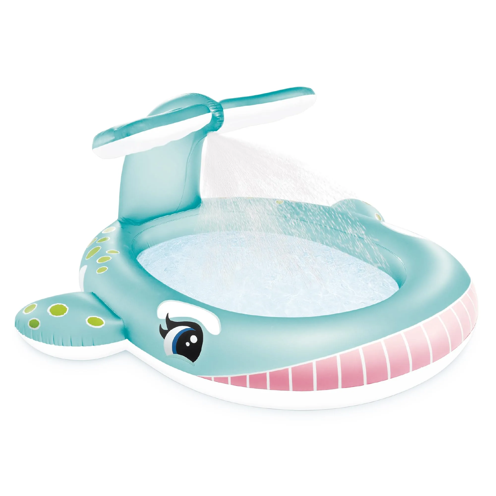 Intex Whale Spray Kiddie Pool 79" x 77" x 36" | Fun Backyard Water Sprinkler for Kids 2+ - main product image