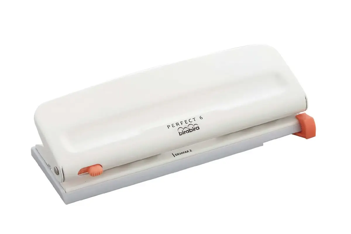 BiraBira 6 Hole Punch, 8 Sheet Capacity for Planners and 6 Ring Binders | Adjustable Metal Punch - view 3