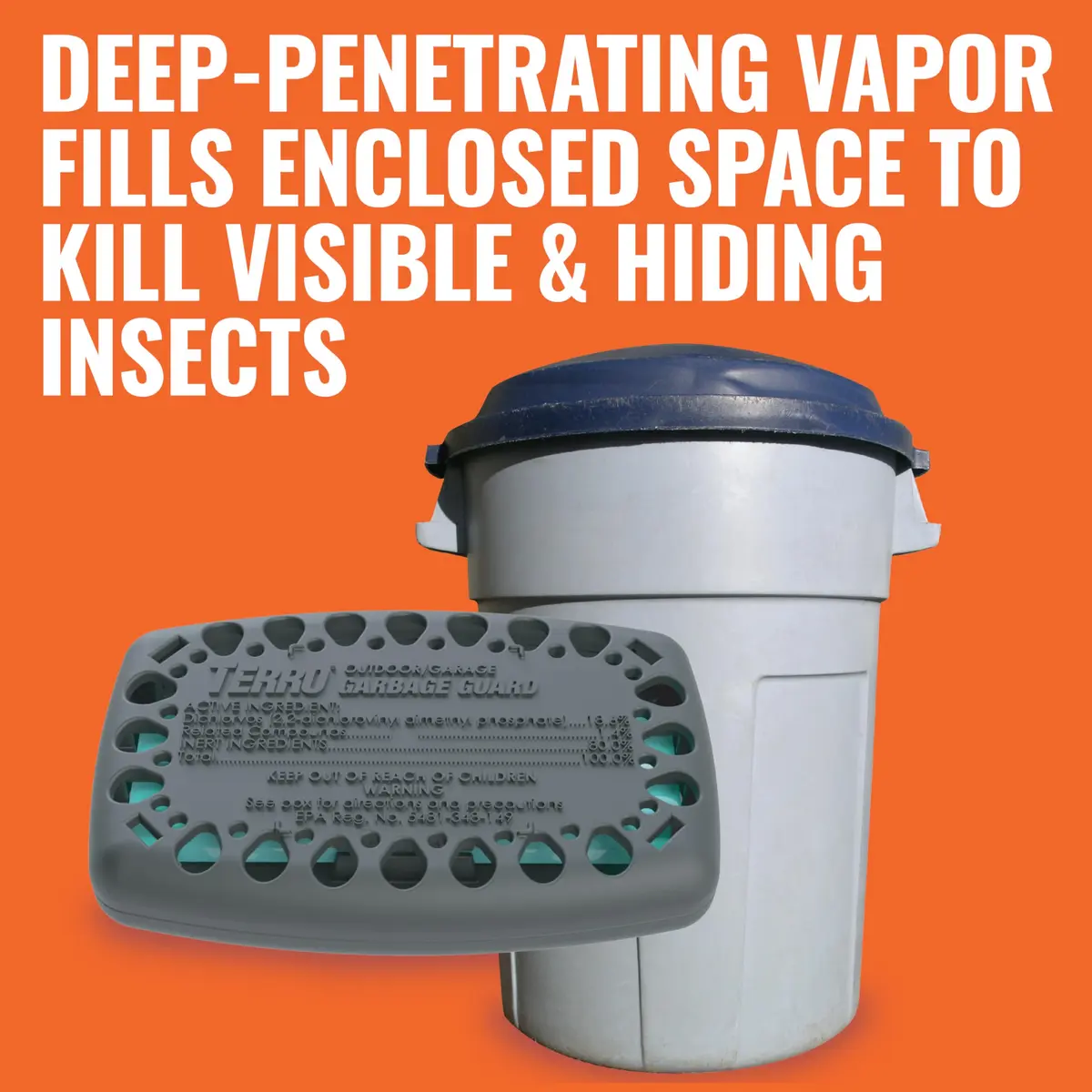 TERRO Garbage Guard Trash Can Insect Killer Pod 4-Month Protection | Kills Flies, Maggots, Roaches, Beetles - view 4