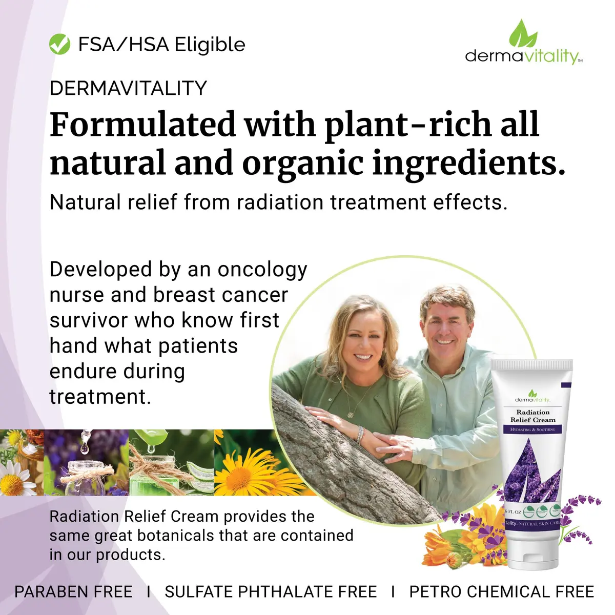 UltimateVitality Radiation Burn Relief Cream Calendula Cream 177ml (6 oz) | Natural Organic Formula - view 5