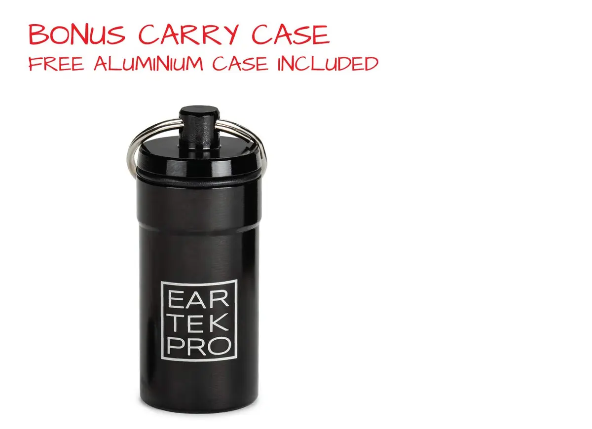EarTekPro High-Fidelity Concert Earplugs Reusable Noise-Reduction Ear Plugs Set with Two Sizes Included - For Rave, Live Music, Festivals, Marching Bands, Loud Events, Fitness Classes | Noise Reduction 19dB - view 6