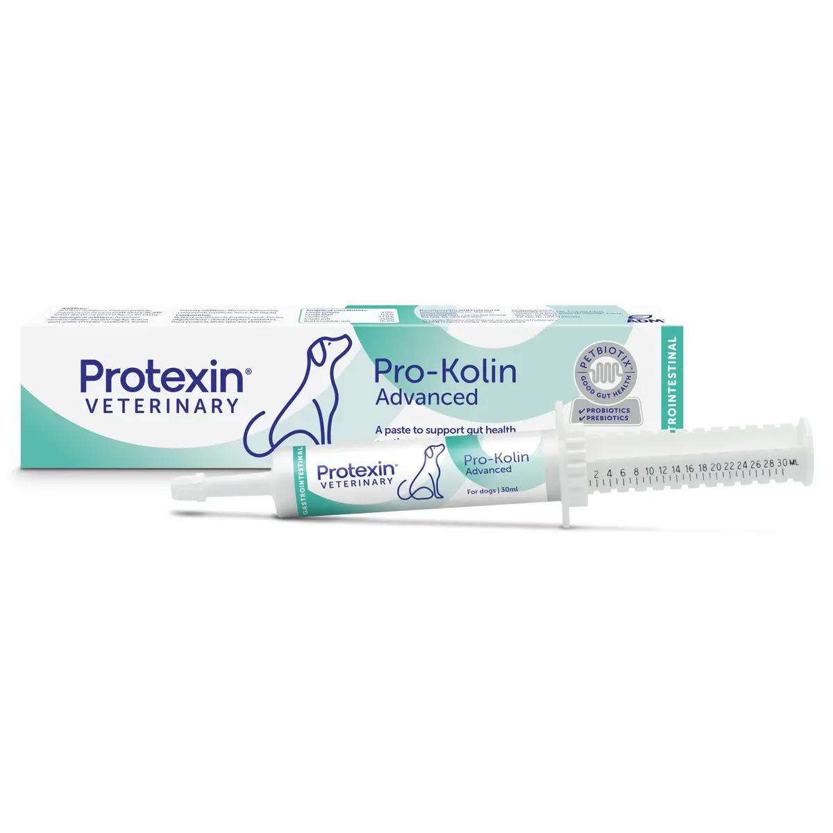 Protexin Veterinary Pro-Kolin Advanced for Dogs 30ml (1.01 Fl Oz) | Probiotic & Prebiotic Digestive Support - main product image