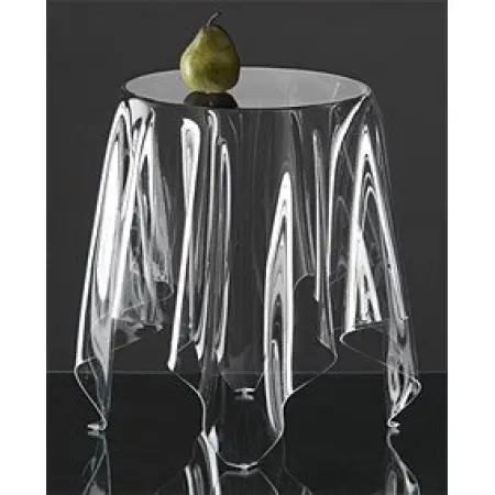 Diamond Home Linens Heavy Duty Clear Tablecloth 70" Round | Water Proof Vinyl Cover - main product image