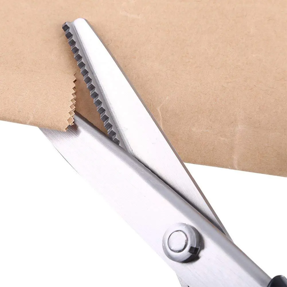 Hilitand Sewing Scissors 23cm | Stainless Steel Pinking Shears for Fabric & Craft - view 5