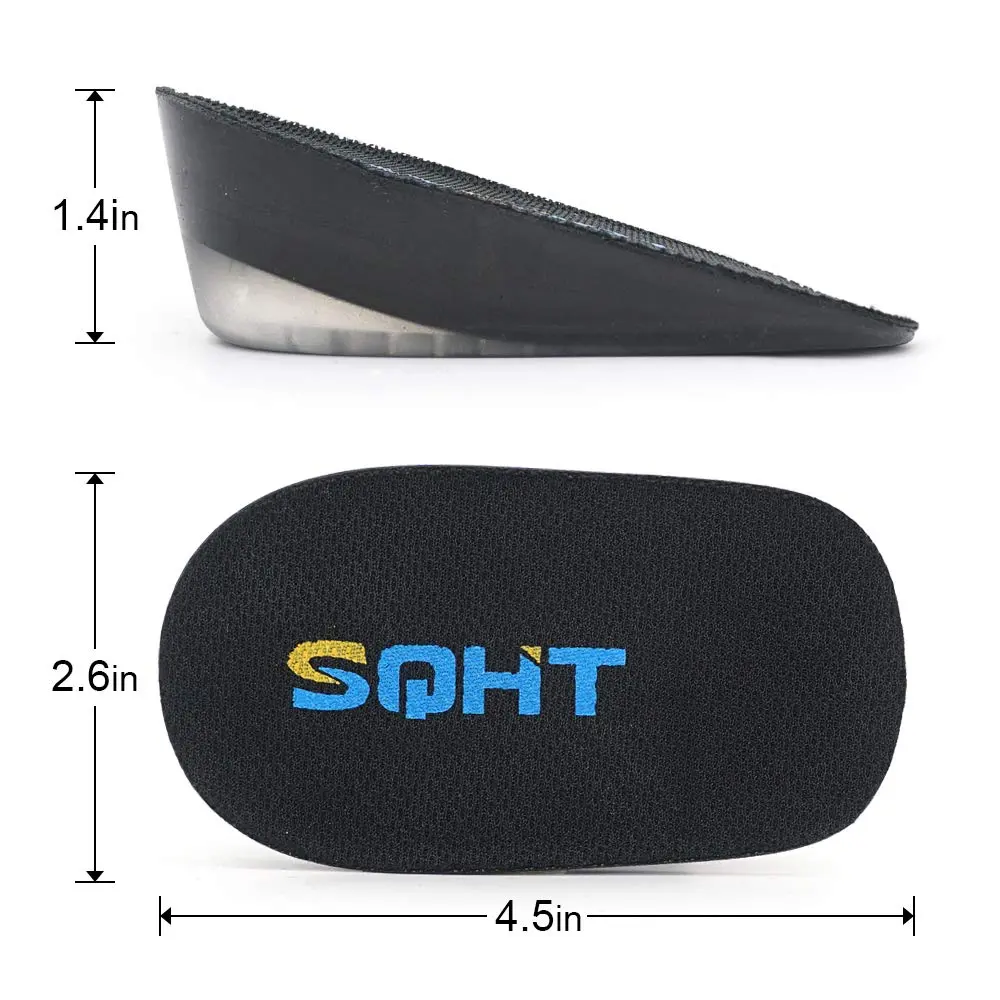 SQHT Height Increase Insoles - Gel Shoe Heel Lift Inserts & Pads | 1.4 Inch Height Boost for Men & Women - view 4