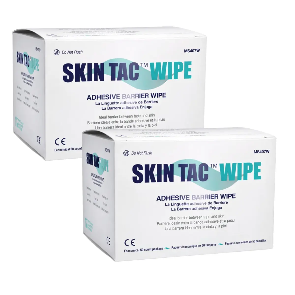 Torbot Skin Tac Adhesive Barrier Wipes 50 Count | Latex-Free, Hypoallergenic, Liquid Form for Sensitive Skin - main product image