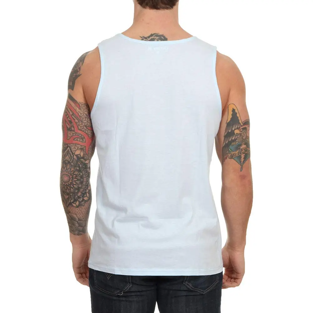 Hurley Men's One & Only Graphic Tank Top Shirt, Topaz Mist Heather (S) | All-Day Comfort & Style - view 2