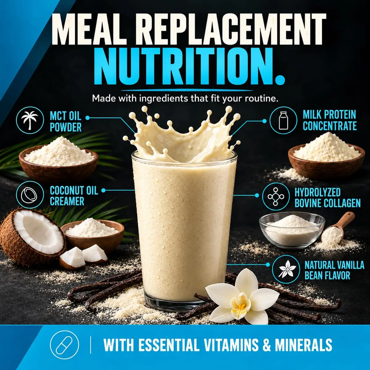 Keto Science Ketogenic Meal Shake Vanilla 20.83oz | Supports Weight Loss & Keto Goals - view 6