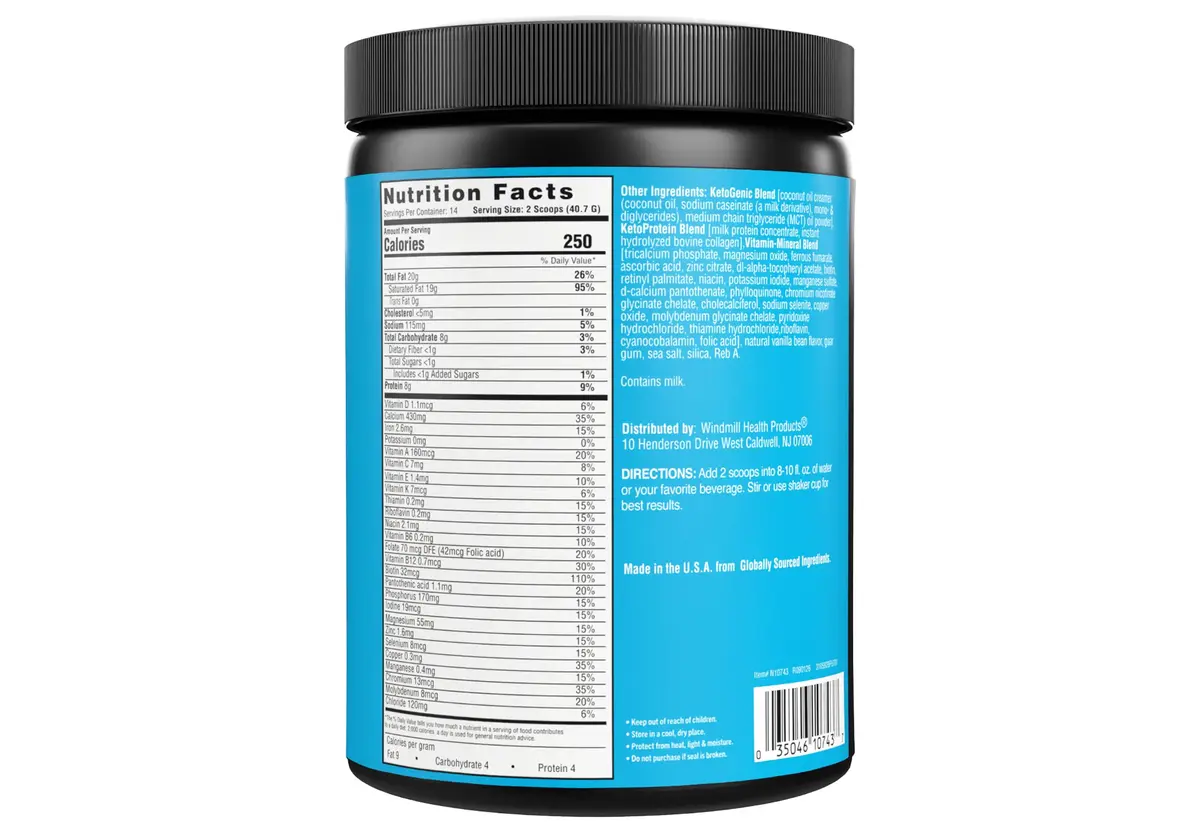 Keto Science Ketogenic Meal Shake Vanilla 20.83oz | Supports Weight Loss & Keto Goals - view 9