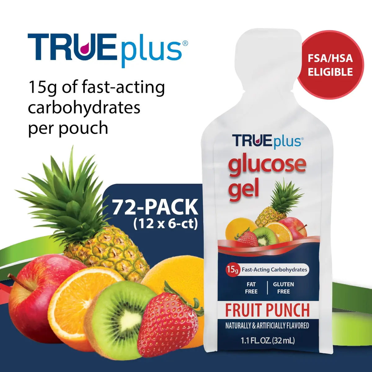 TRUEplus Glucose Gel Pouch 15g | Fast-Acting Carbohydrates for Energy Support - view 2