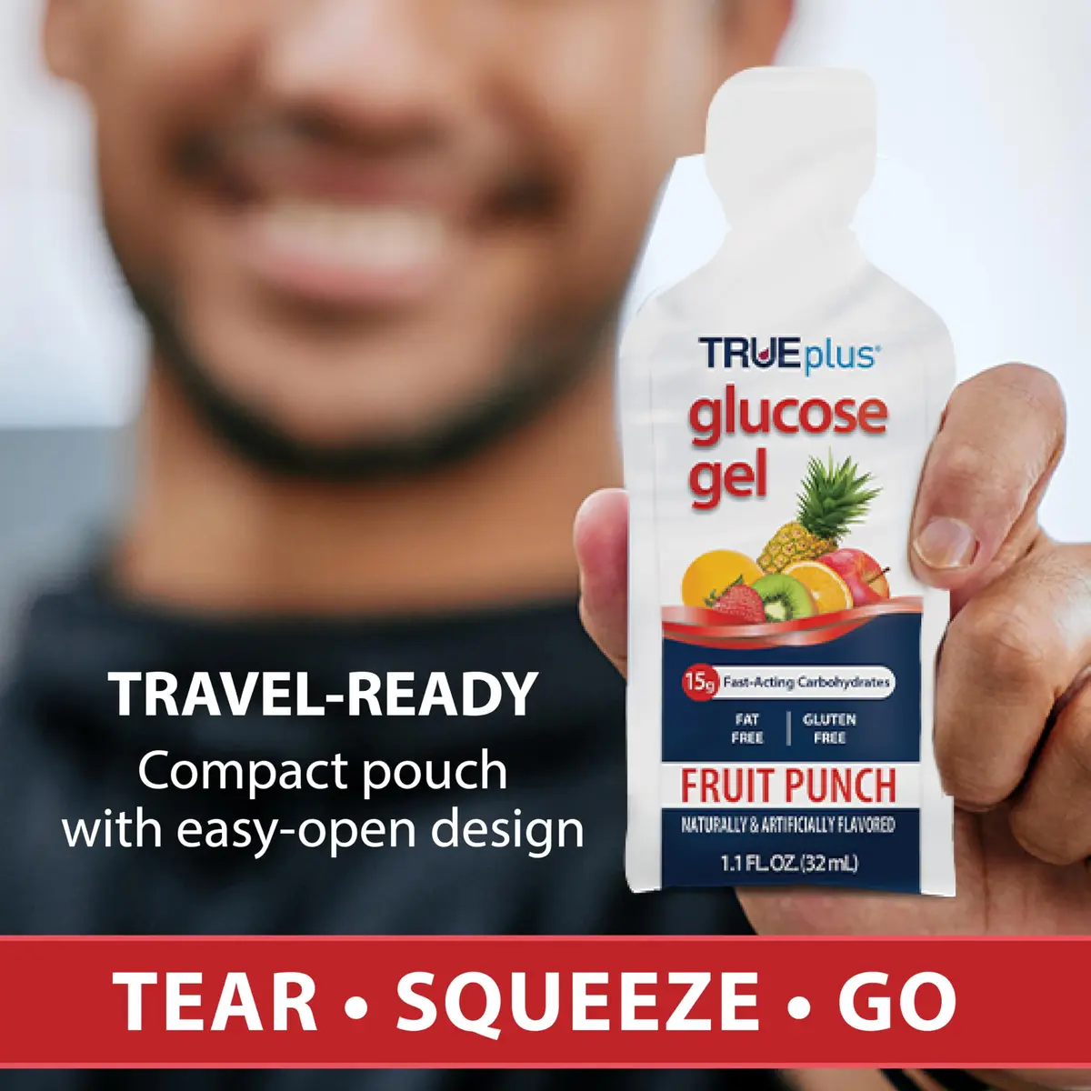 TRUEplus Glucose Gel Pouch 15g | Fast-Acting Carbohydrates for Energy Support - view 4