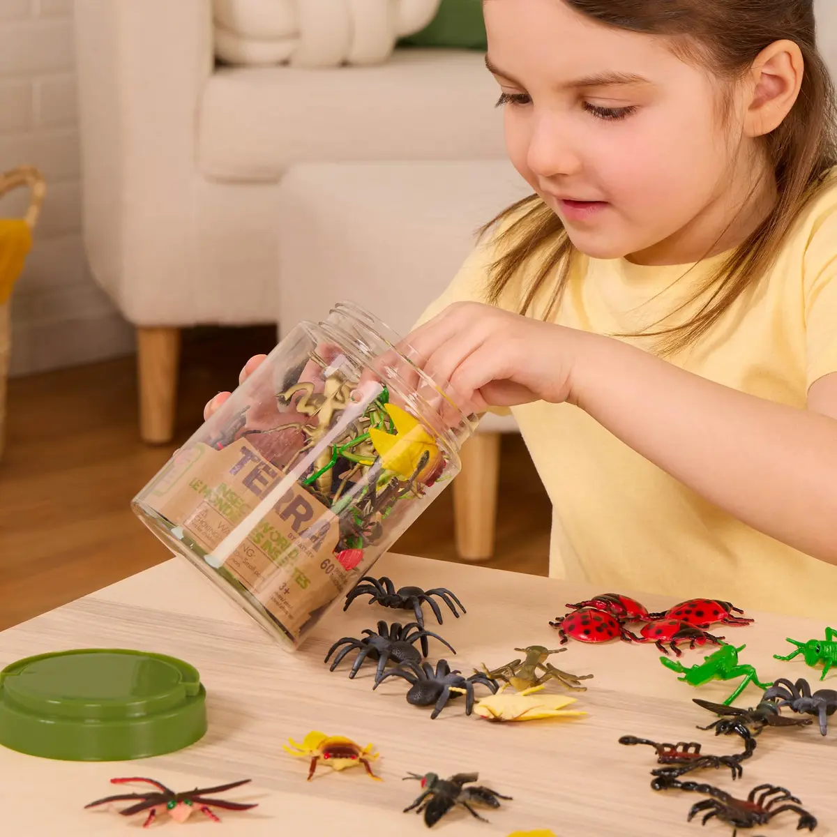 Terra by Battat Insect World Bug Toys, 60 Mini Figures in Tube, Insects (60-Piece Set) - view 2
