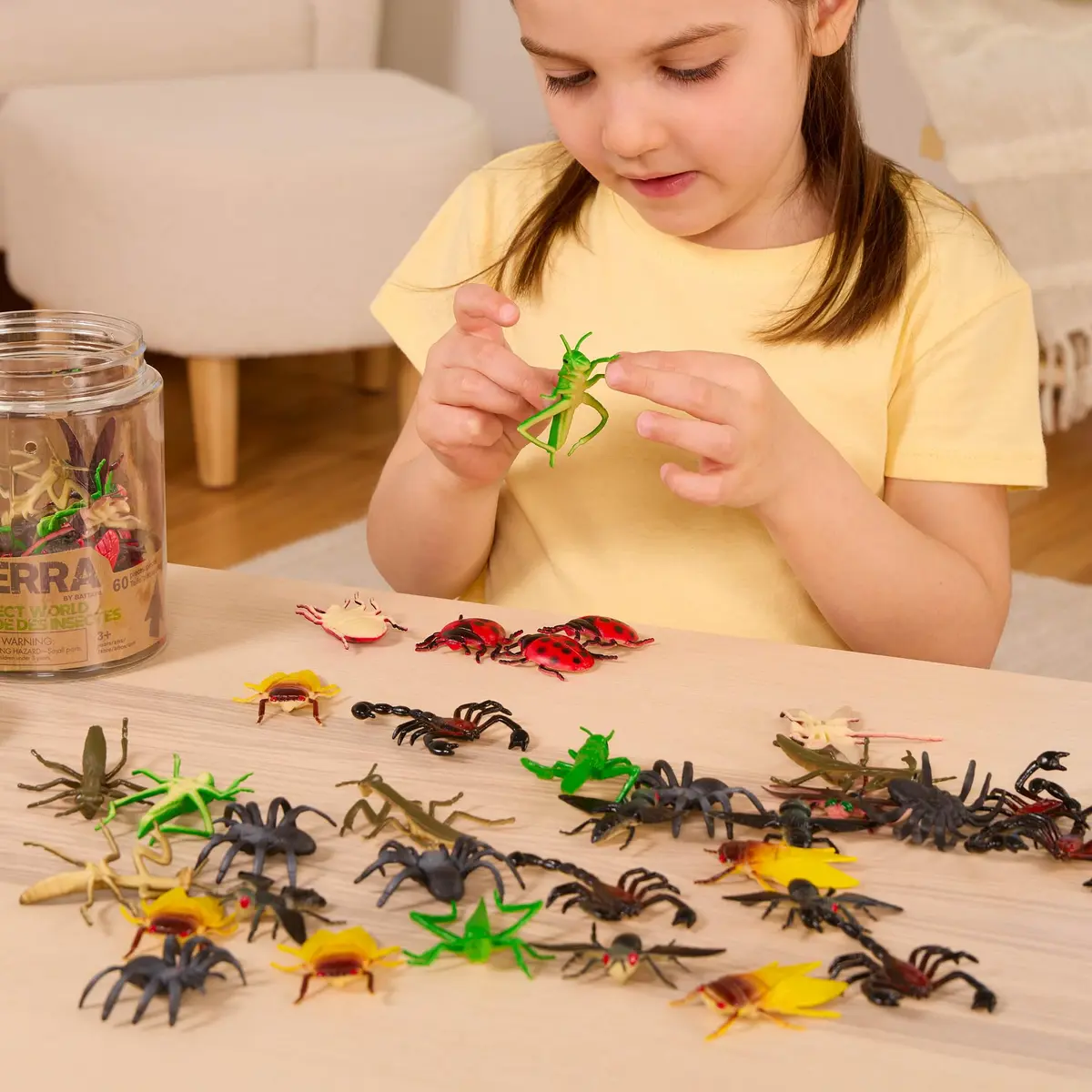 Terra by Battat Insect World Bug Toys, 60 Mini Figures in Tube, Insects (60-Piece Set) - view 3