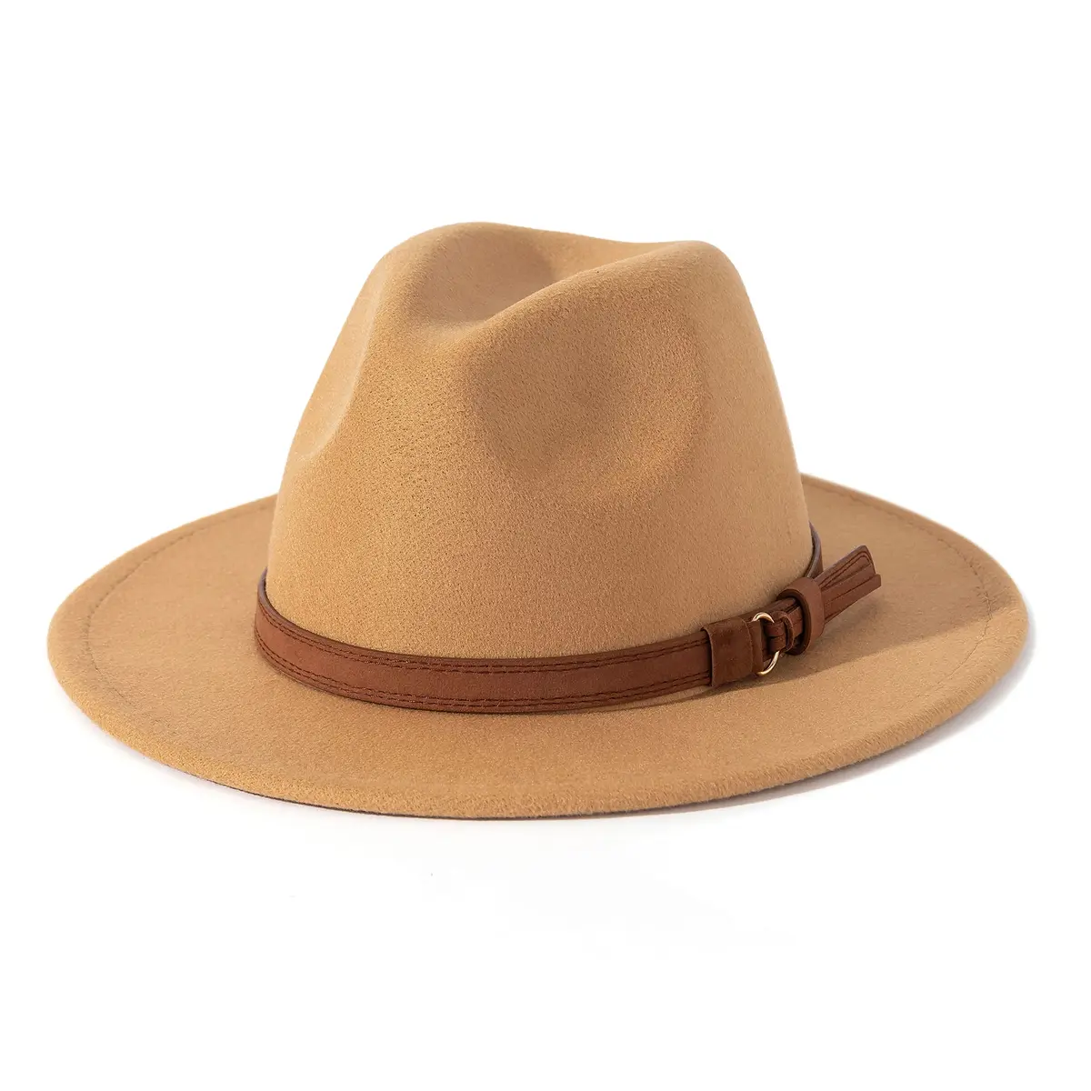 Lisianthus Vintage Wide Brim Fedora Hat Large | Breathable Cotton Blend, Adjustable Strap, Classic Style - main product image