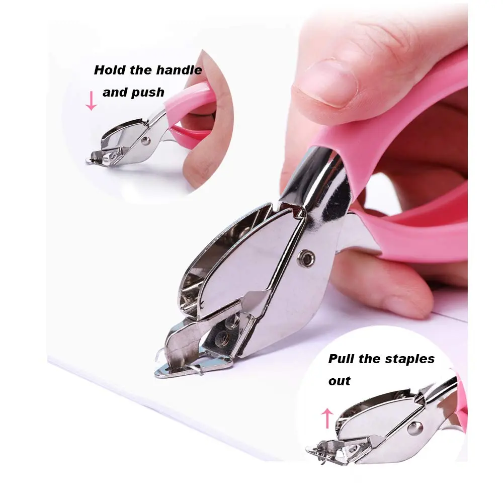 ASPERFFORT Pink Heavy Hand Staple Remover Tool | Stainless Steel Forging - view 4