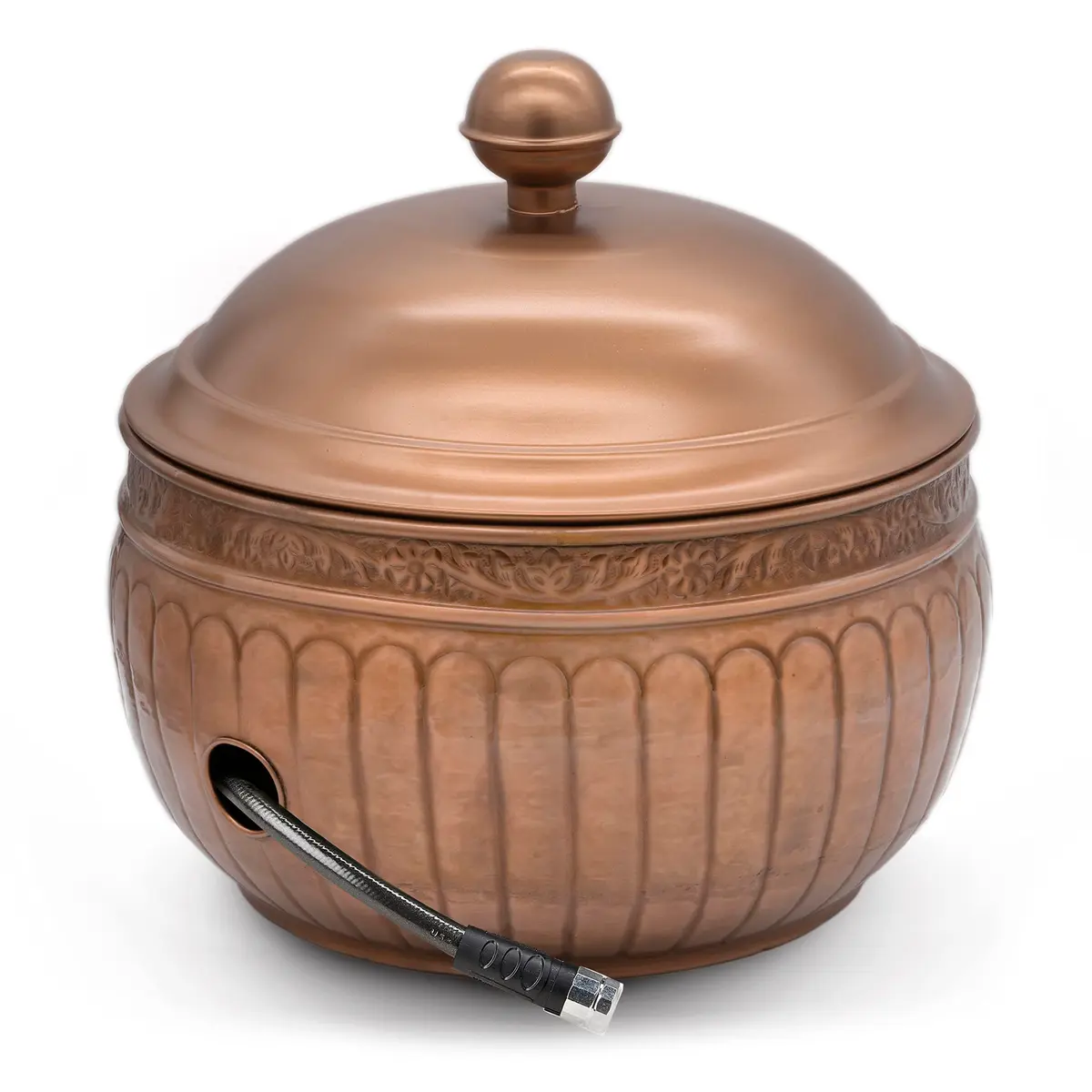 Good Directions La Jolla Hose Pot with Lid - Copper Finish | Garden Hose Storage & Decor (100-150 characters) - main product image