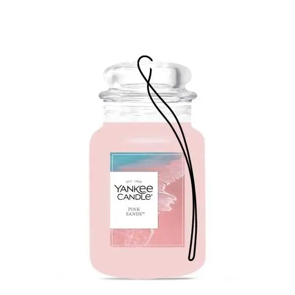 Yankee Candle Pink Sands Paper Car Jar Air Freshener, Pack of 6 | Long-Lasting Car Fragrance - view 3