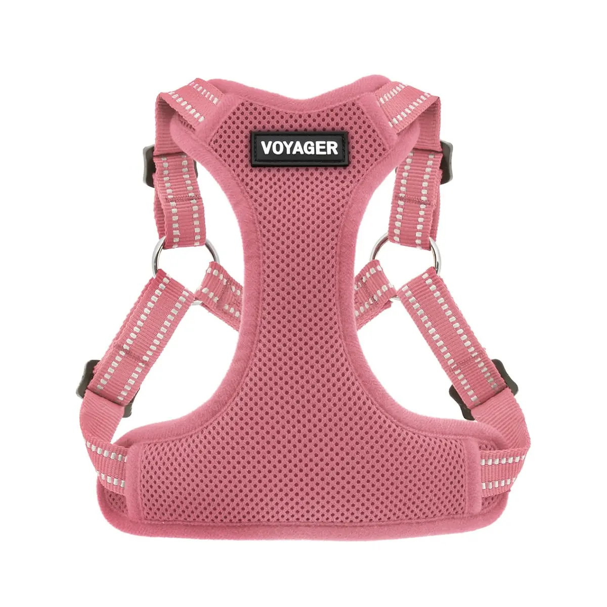 Best Pet Supplies Voyager Step-in Flex Dog Harness - Pink, Medium | Adjustable, Breathable & Reflective - main product image