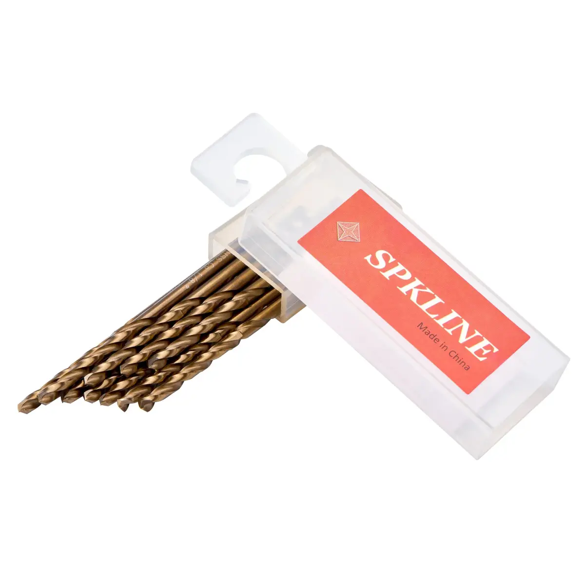SPKLINE 10 Pcs 3.2mm (1/8") Cobalt Drill Bit Set | M35 High Speed Steel Jobber Length Twist Bits for Hard Metal - view 3