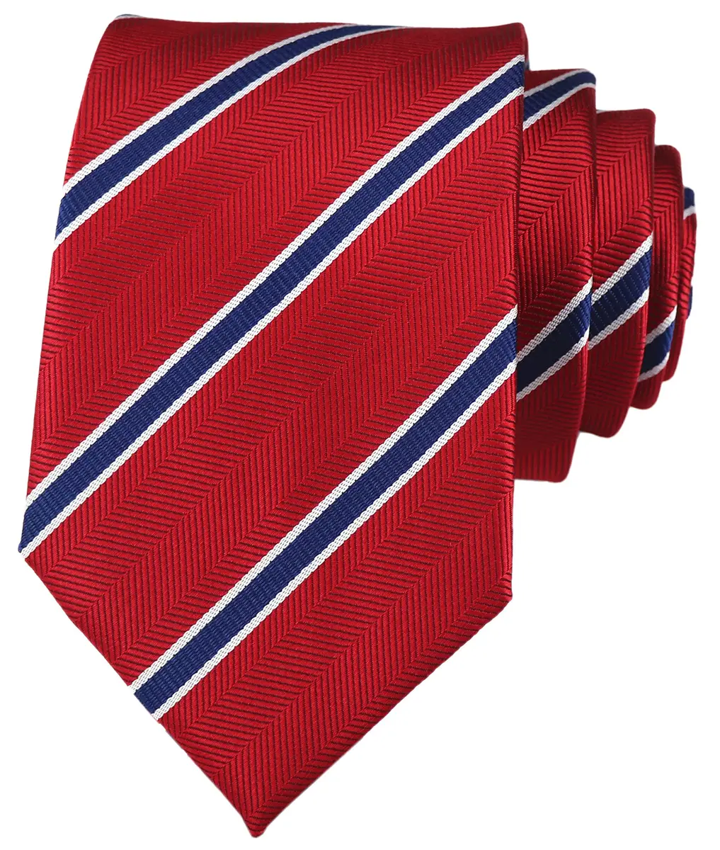 Elfeves Men's Modern Striped Patterned Formal Ties One Size | Microfiber, Trendy & Durable (70-120 chars) - main product image