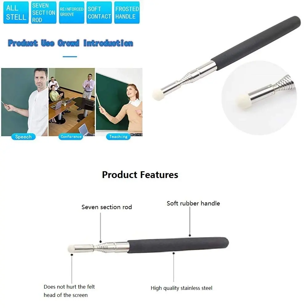 SANDAO Telescopic Teachers Pointer 39 inch | Extendable Classroom Whiteboard Hand Pointer - view 6