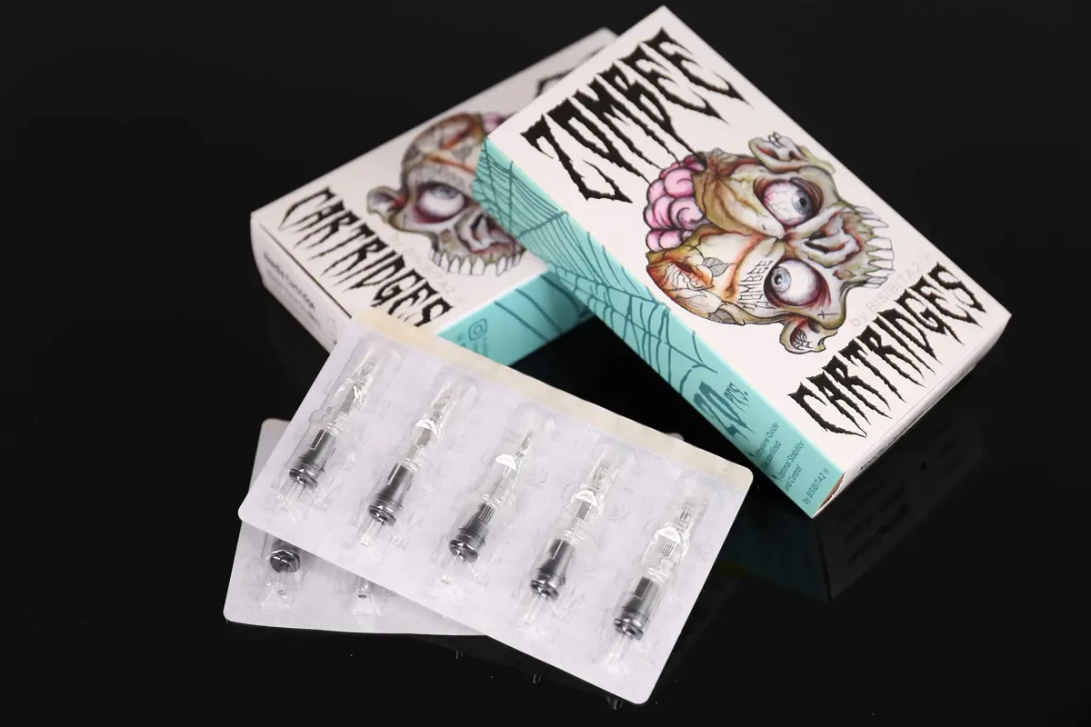 BISIBITA2 Zombee Disposable Tattoo Needle Cartridges 1209CM (20 Count, Clear) | Professional Tattooing Visibility - view 8