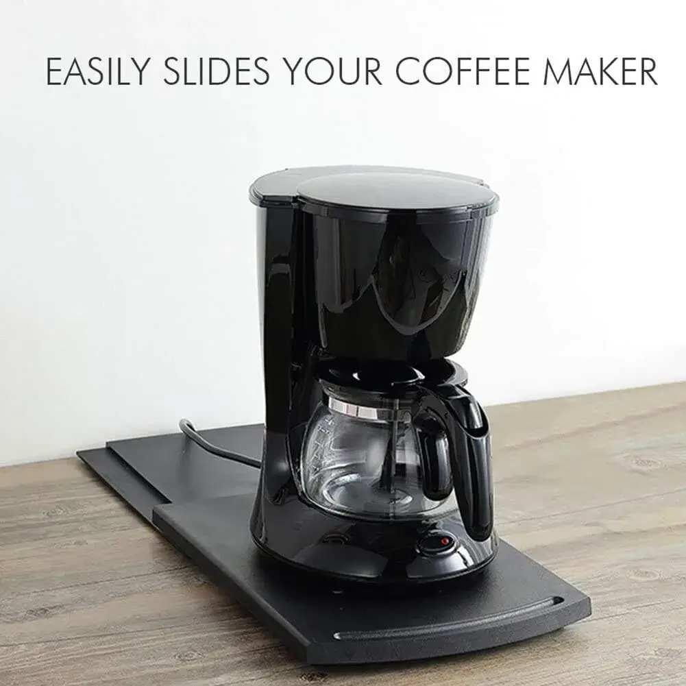 Ihomepark Sliding Tray for Coffee Maker, Countertop Appliance Slider Mat 22.9cm (9") | Effortless Kitchen Organization - view 3