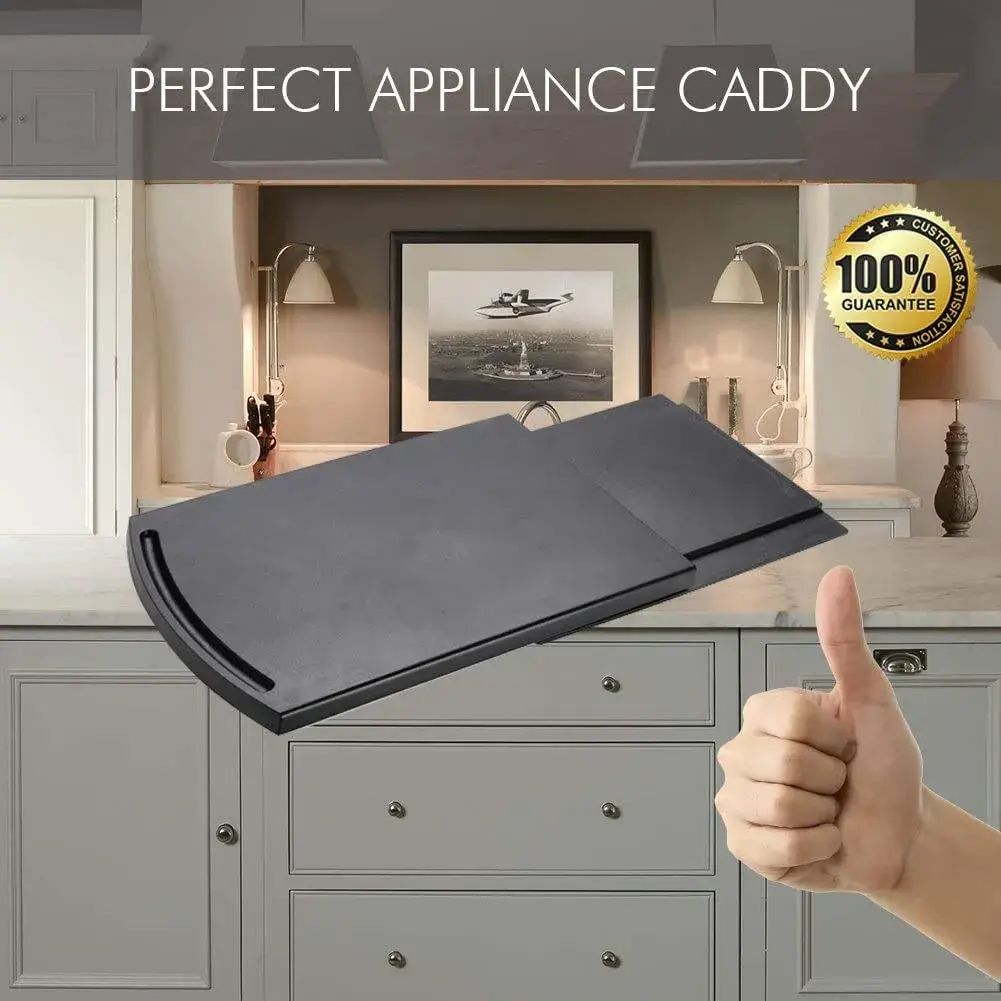 Ihomepark Sliding Tray for Coffee Maker, Countertop Appliance Slider Mat 22.9cm (9") | Effortless Kitchen Organization - view 4