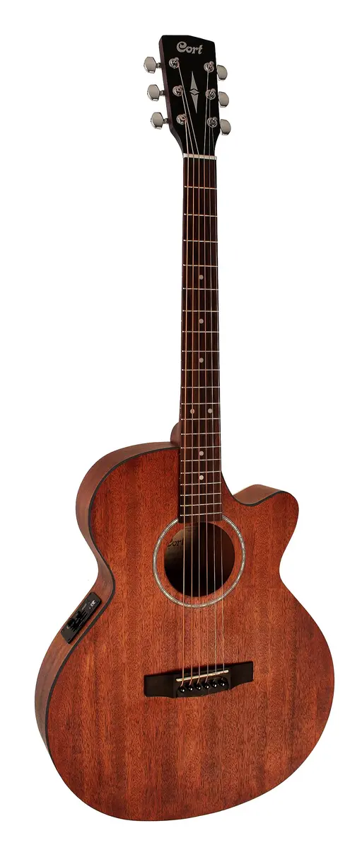 Cort 6 String Acoustic-Electric Guitar Full Size Open Pore | Mahogany Body & CE304T Preamp - main product image