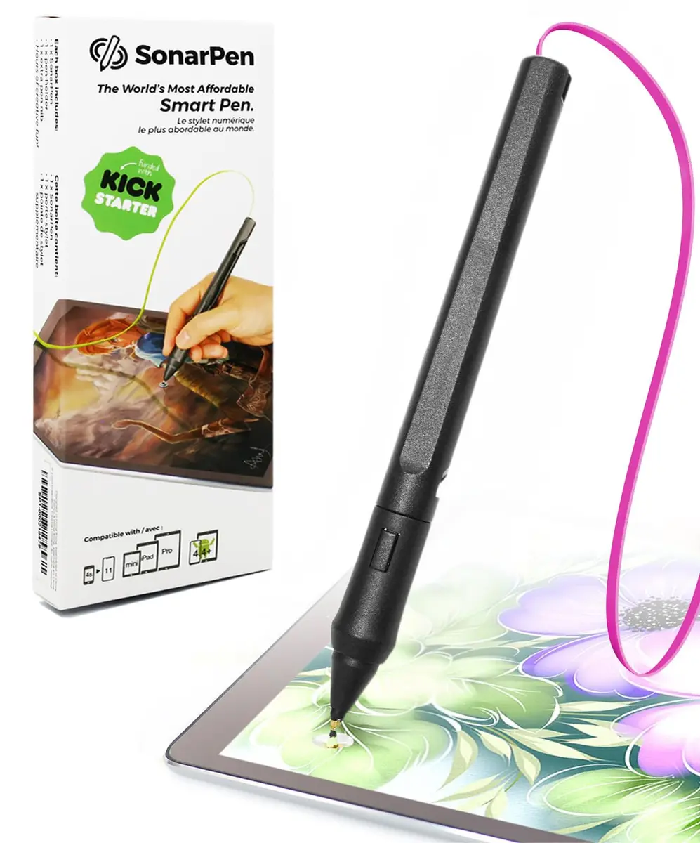 SonarPen Pressure Sensitive Stylus for iPhone, Android & Switch | Palm Rejection & Pressure Control (105 words) - main product image