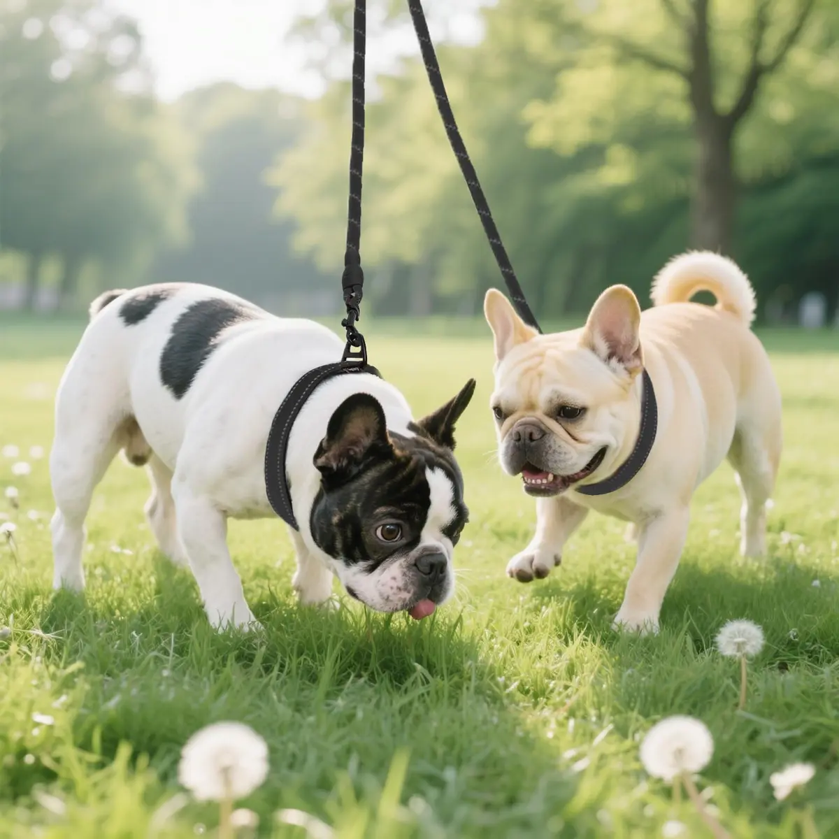 Taglory 30 Inch Black Double Dog Leash Coupler for Small & Medium Dogs | Tangle-Free 360° Swivel Dual Leash Extension - view 6