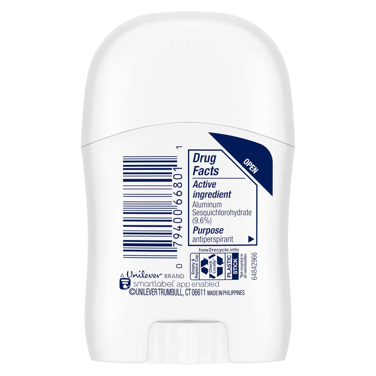 Dove Advanced Care Clear Finish Antiperspirant Deodorant Stick for Women, 0.5 oz (14.2g) | 72-Hour Odor Protection - view 2