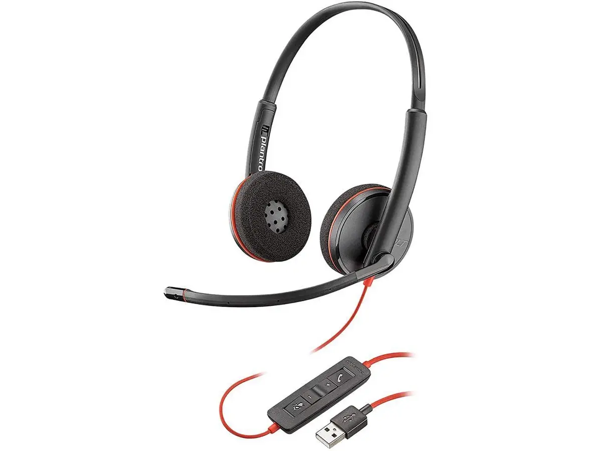 Plantronics Blackwire C3220 USB Headset | Stereo PC Headset with Inline Controls - main product image