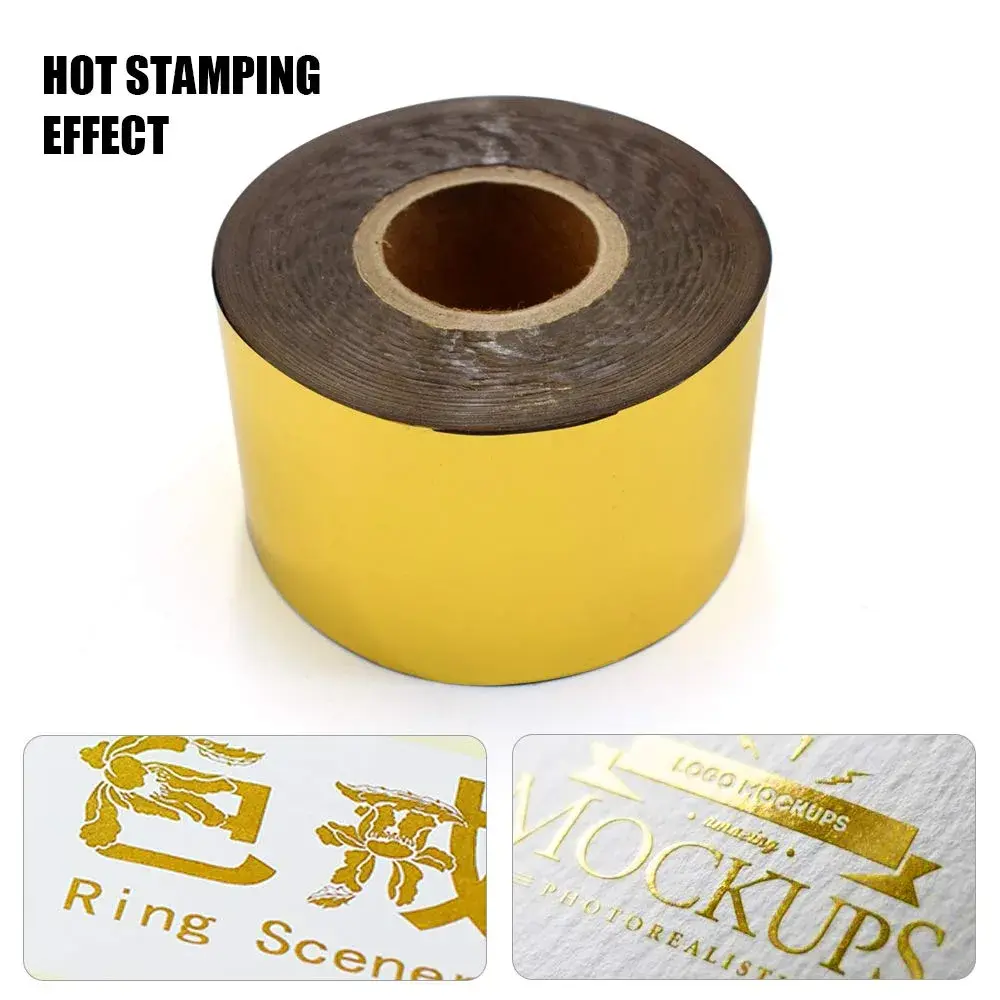 TOAUTO Gold Hot Foil Stamping Paper 4cm (1.5") x 400ft | Professional Grade Heat Transfer Foil for Leather & PU - view 2