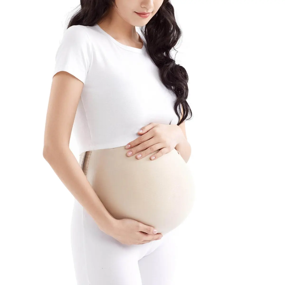 Teesider Realistic Memory Foam Fake Pregnancy Belly Costume M (0.36 kg / 0.8 lb) | Stage & Screen Performance Prop - main product image