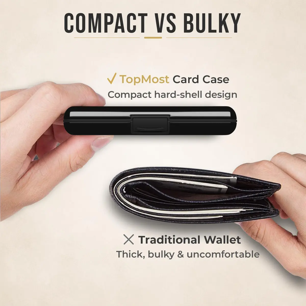 TopMost Aluminum Credit Card Holder RFID Blocking Wallet 12 Cards | Slim Minimalist Design - view 6