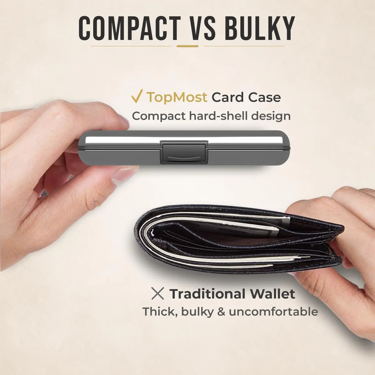TopMost Aluminum Credit Card Holder, RFID Blocking Wallet for Women & Men - Silver | Holds 12 Cards - view 5