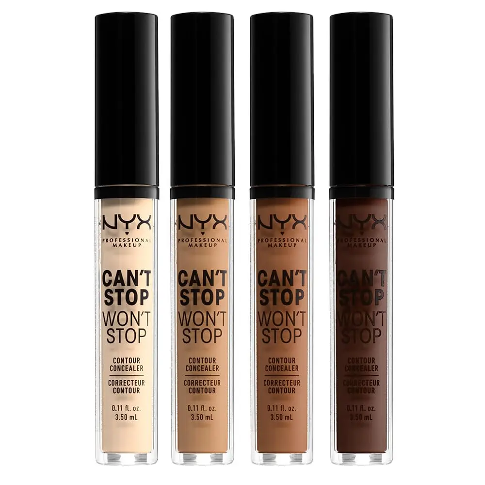 NYX PROFESSIONAL MAKEUP Can't Stop Won't Stop Contour Concealer Mocha 3.2ml (0.11 Fl Oz) | 24h Full Coverage Matte Finish - main product image