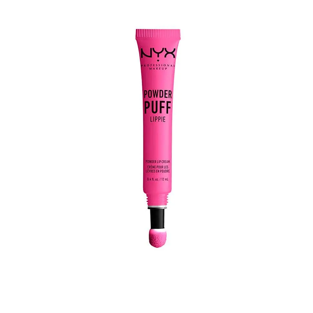 NYX PROFESSIONAL MAKEUP Powder Puff Lippie Lip Cream Bby (Fuchsia) 0.4 Fl Oz (12ml) | Soft Matte Finish - main product image