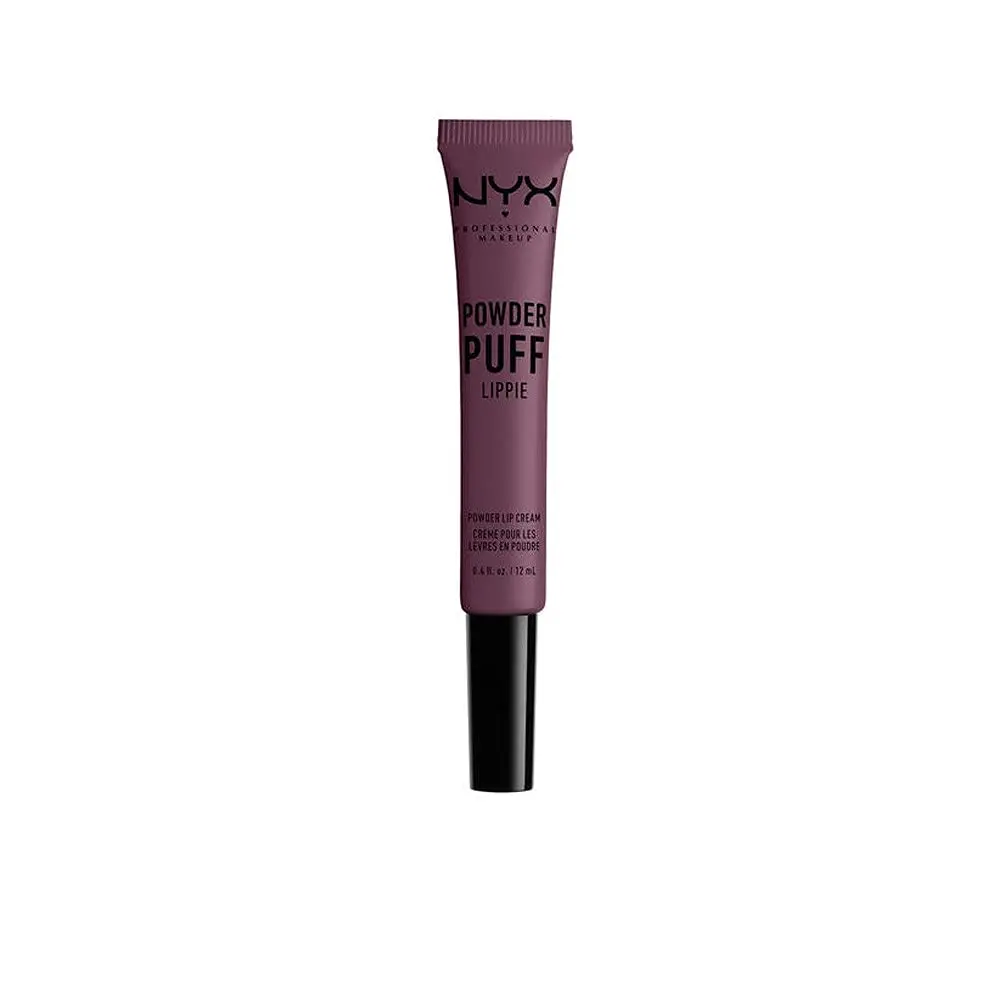 NYX PROFESSIONAL MAKEUP Powder Puff Lippie Lip Cream Detention (Deep Plum) 0.4 Fl Oz (12ml) | Matte Finish Lip Tint - main product image