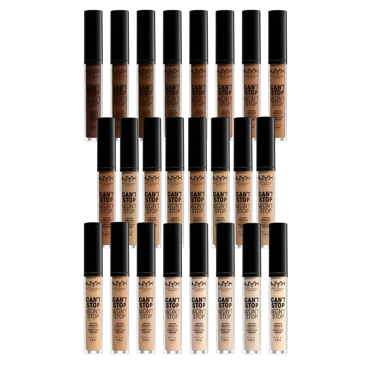 NYX PROFESSIONAL MAKEUP Can't Stop Won't Stop Contour Concealer Natural 3.2ml (0.11 Fl Oz) | 24h Matte Full Coverage - view 7