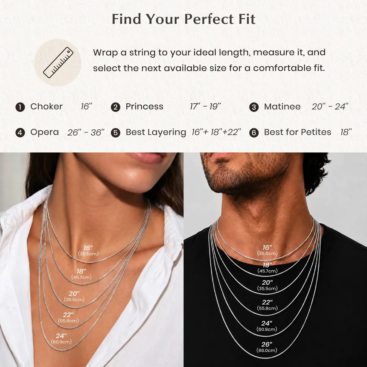 ASHINE Silver Necklace Chain 17 inch | Sturdy 0.8mm Lobster Clasp, Minimalist & Durable - view 4