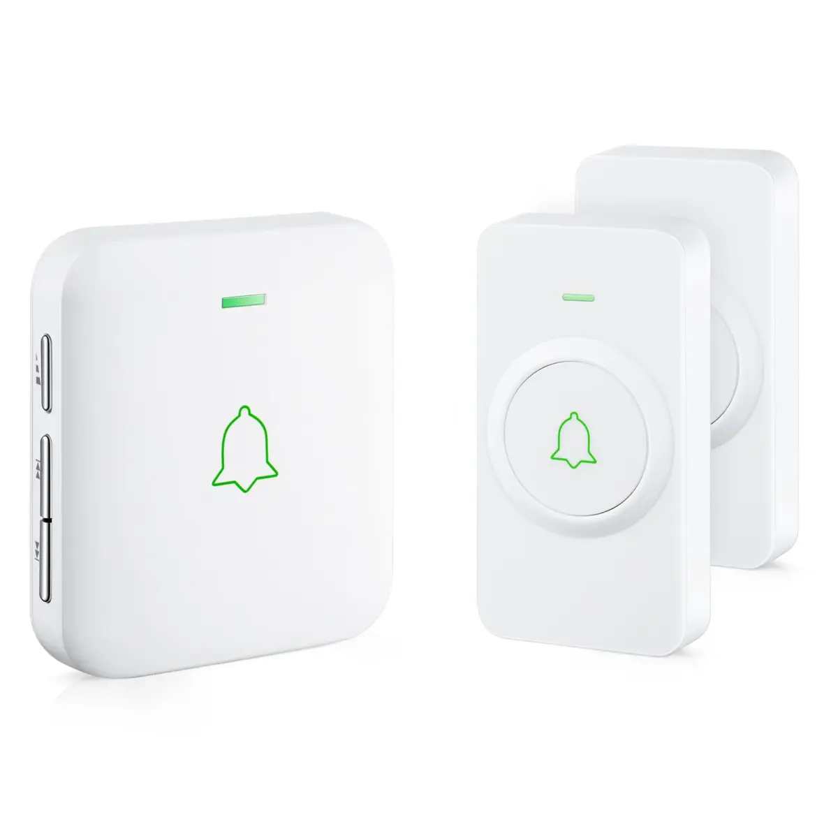 AVANTEK Wireless Doorbell Kit 300m (1000 ft) Range | 2 White Transmitters + 1 Plug-in Receiver - main product image