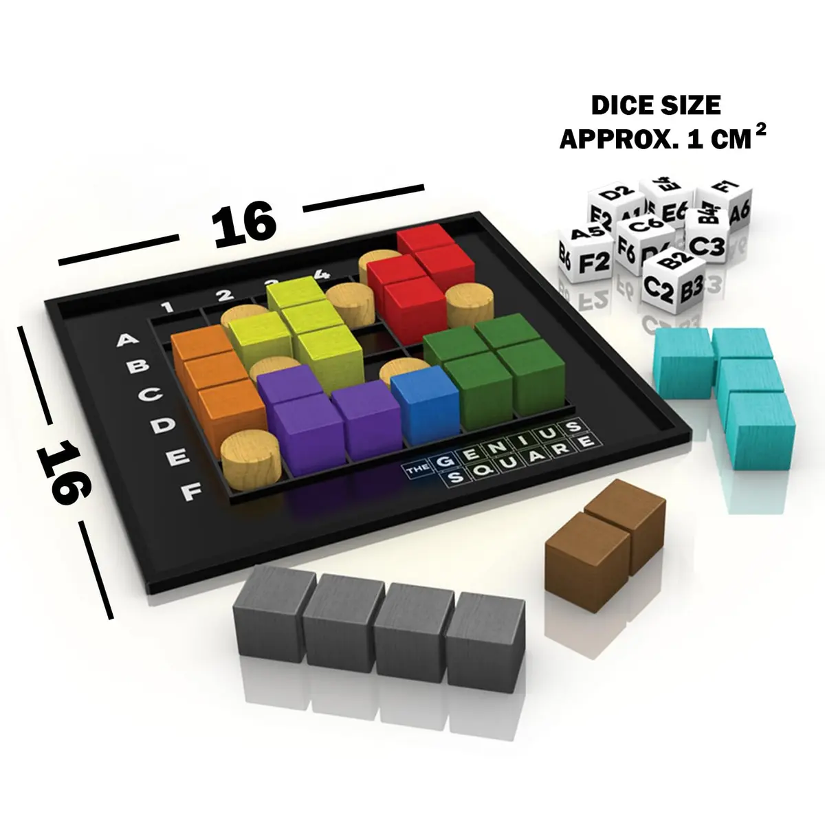 The Happy Puzzle Company Genius Square STEM Puzzle Game 227g (8oz) | Award-Winning Logic Game with 62,000+ Solutions - view 8