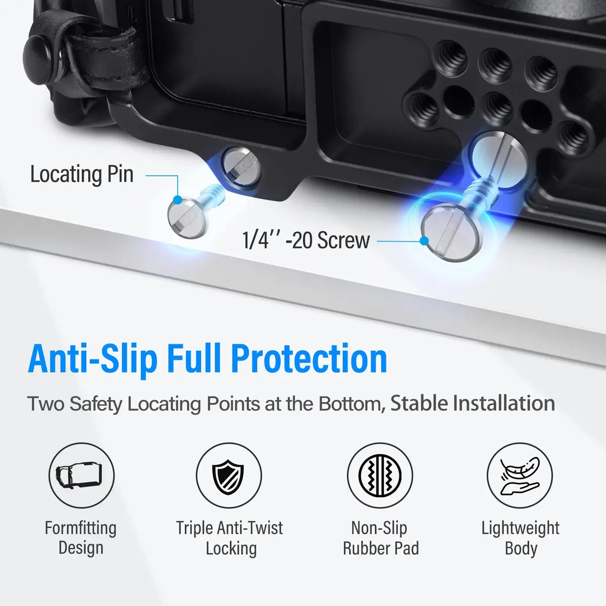 Sirui Camera Support Cage for FUJIFILM X-H2/X-H2S | Aluminium Frame with Wrist Strap - view 6