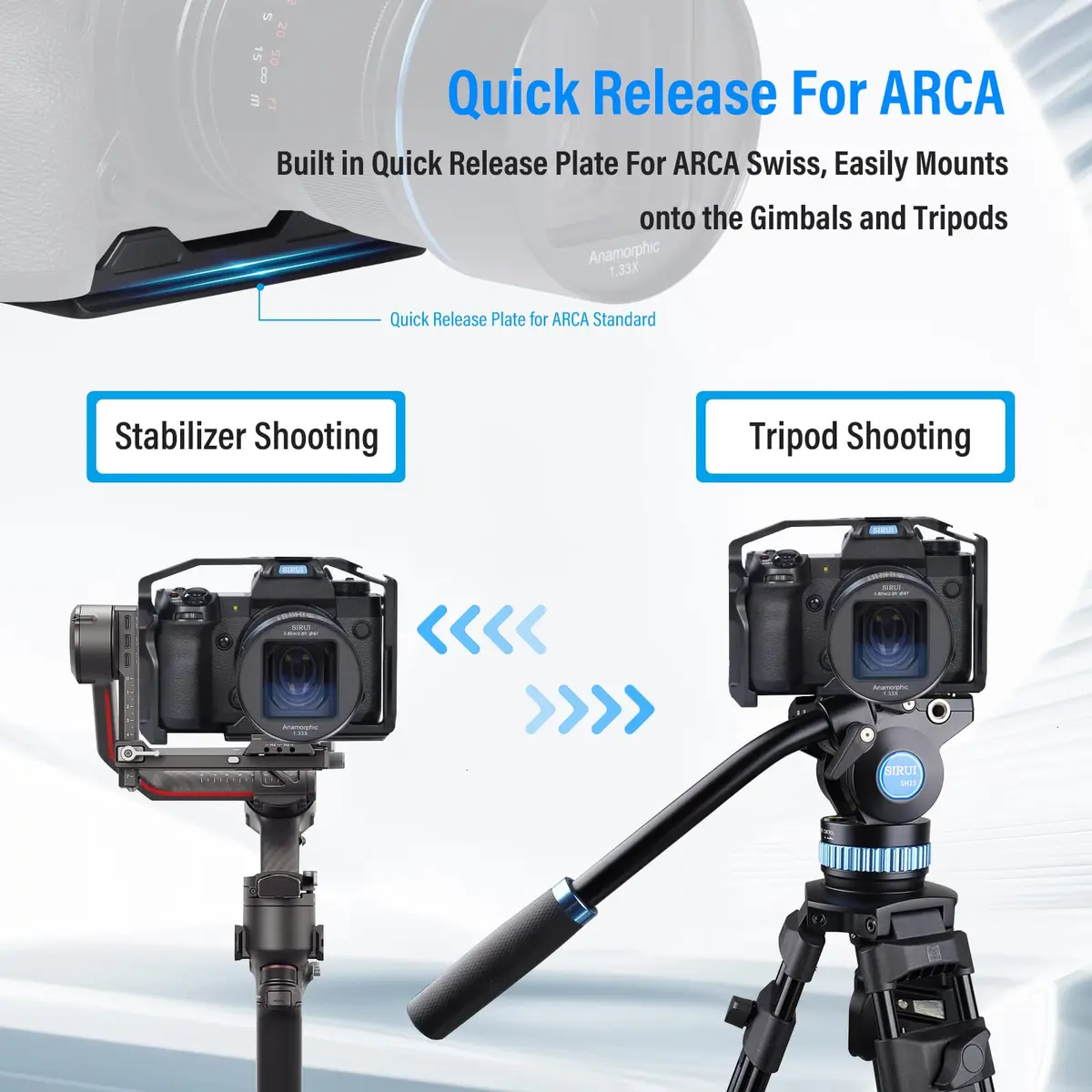 Sirui Camera Support Cage for FUJIFILM X-H2/X-H2S | Aluminium Frame with Wrist Strap - view 4