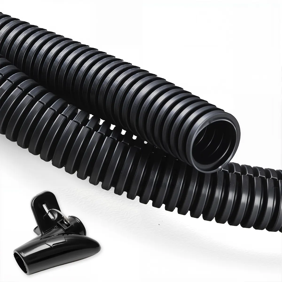 ZhiYo 20FT 1/2 inch Wire Loom Split Tubing | High Temp, Flexible, Black - main product image