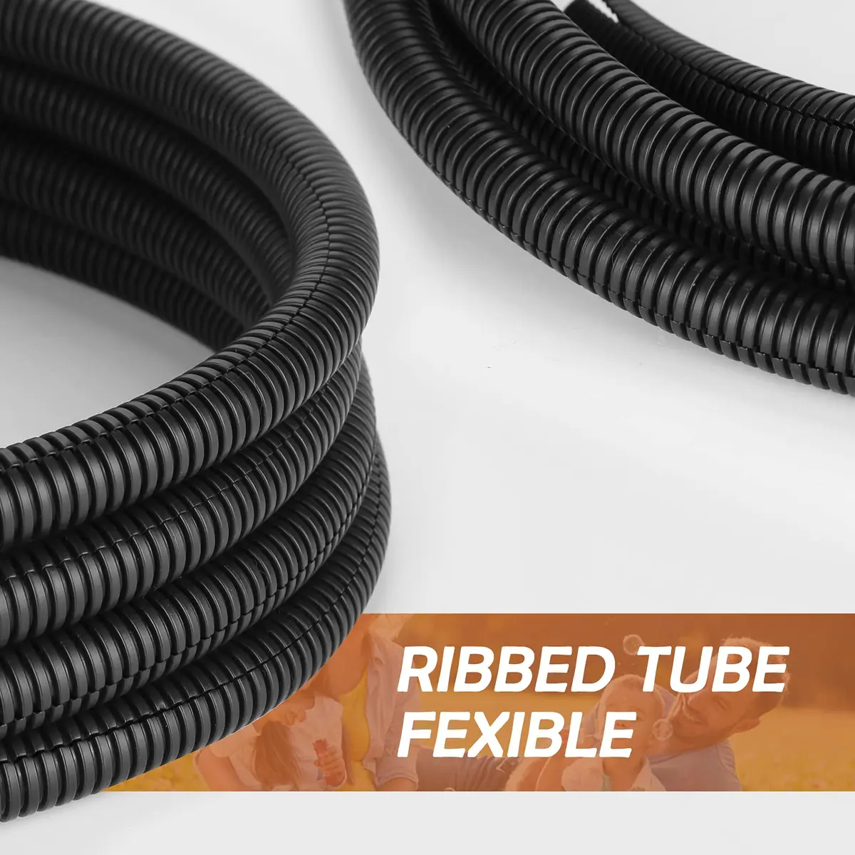 ZhiYo 20FT 1/2 inch Wire Loom Split Tubing | High Temp, Flexible, Black - view 5